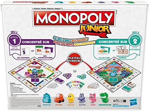 Vue 7 de Hasbro Gaming Monopoly Junior