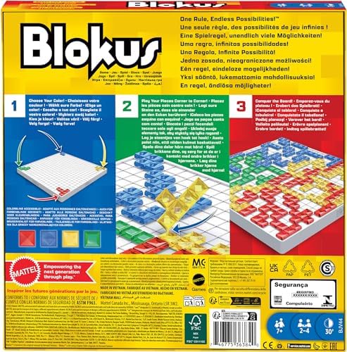 Vue 5 de Mattel Games Blokus Jeu