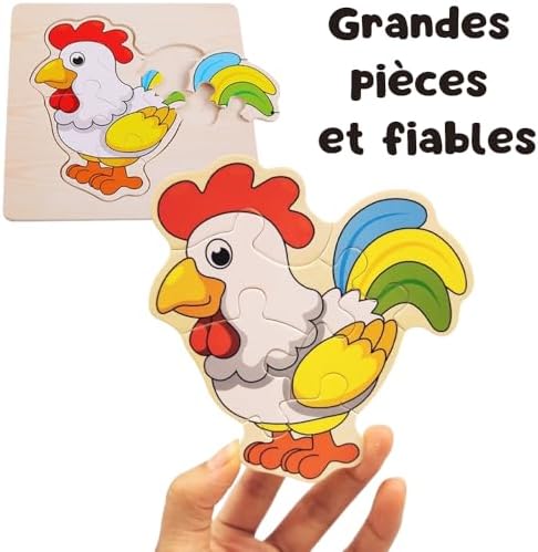 Vue 4 de Lot De Puzzles En