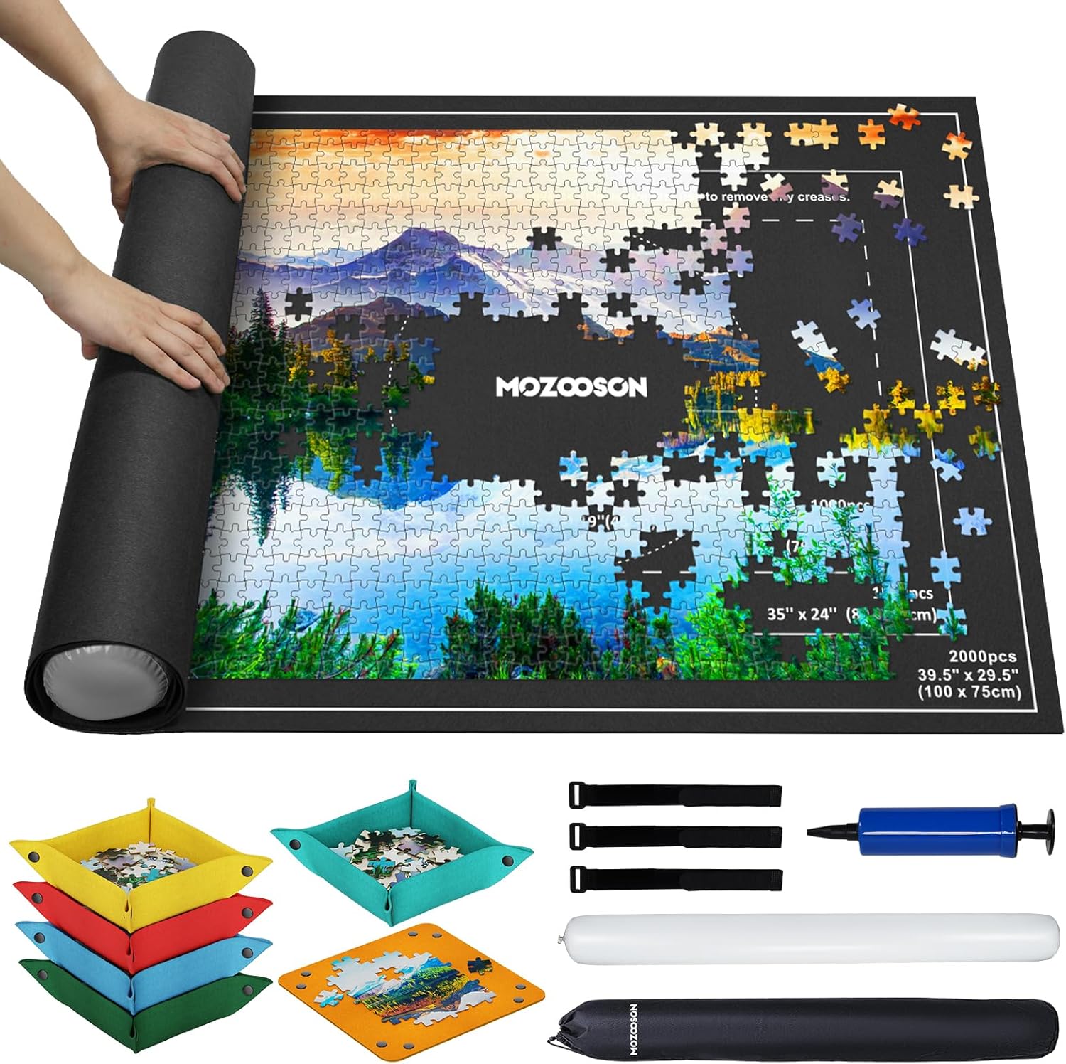 Mozooson Tapis Puzzle Rouleau