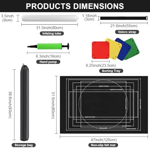 Vue 2 de Ainiv Tapis Puzzle Rouleau