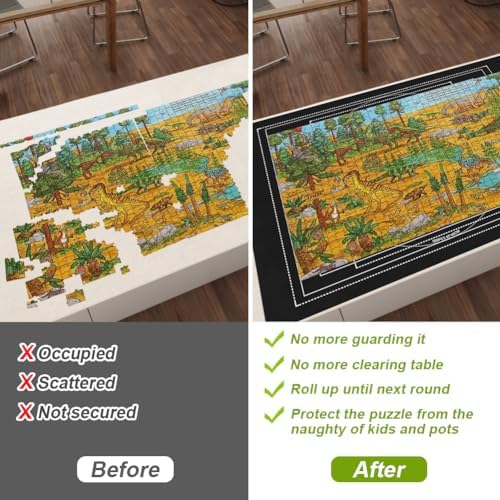 Vue 4 de Ainiv Tapis Puzzle Rouleau