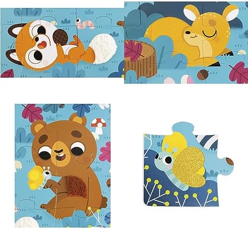 Vue 4 de Janod Puzzle Tactile Enfant