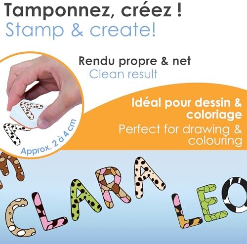 Vue 4 de Aladine Tampons Lettres Alphabet