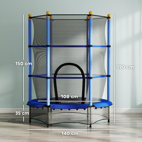 Vue 7 de Homcom Trampoline Enfant