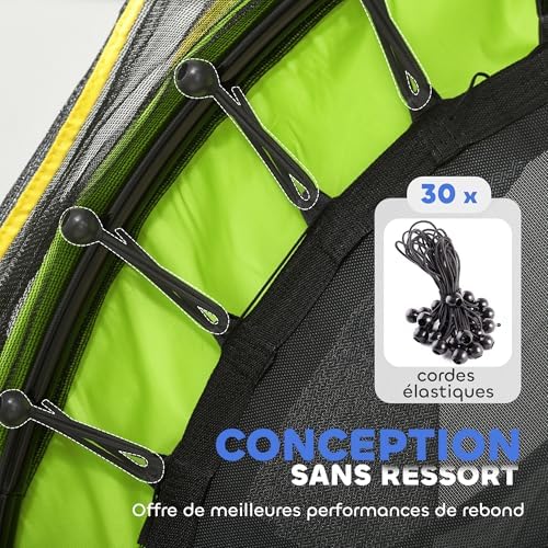 Vue 5 de Homcom Trampoline Pour Enfant