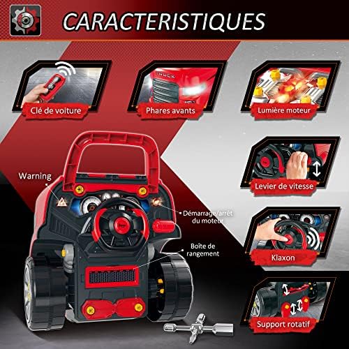 Vue 5 de Homcom Camion Mecano En
