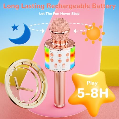 Vue 5 de Ankuka Microphone Karaoke Sans