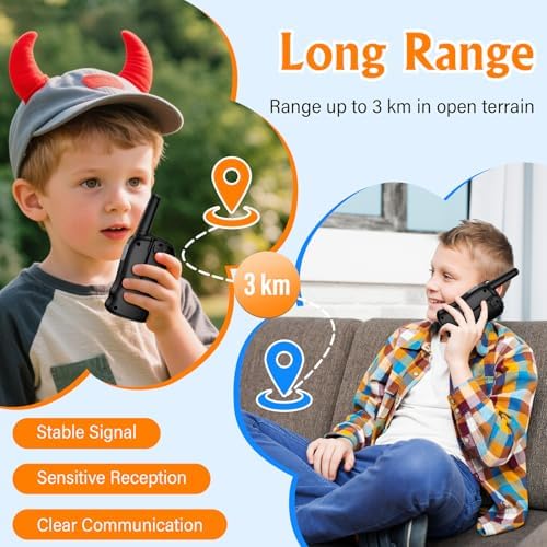 Vue 4 de Talkie Walkie Enfants Rechargeable