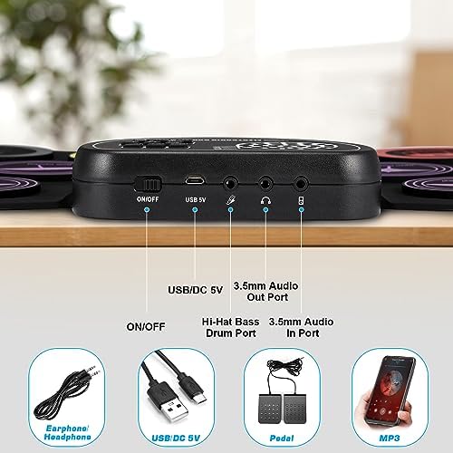 Vue 4 de Anpro Kit Batterie Electronique