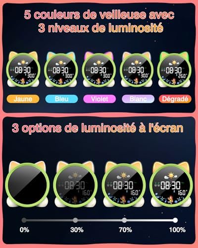 Vue 4 de Lemnoi Reveil Enfant Reveil