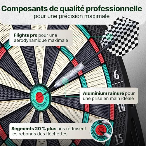 Vue 4 de Ultrasport Cible De Flechettes