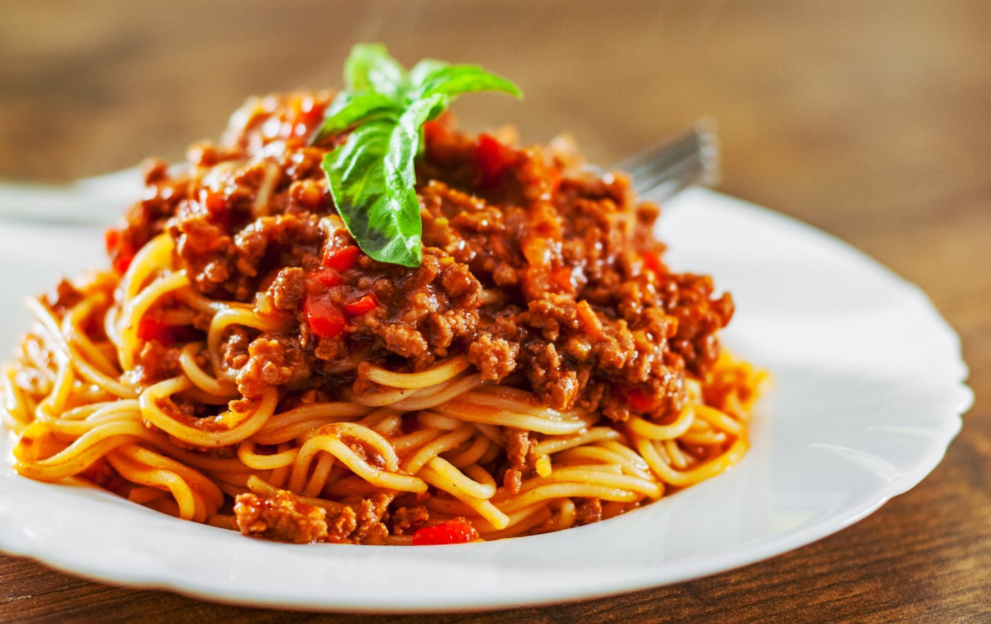 Spaghetti Bolognese mit veganem Hack