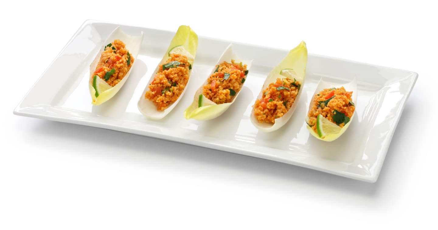 Chicoree gefüllt mit Couscous