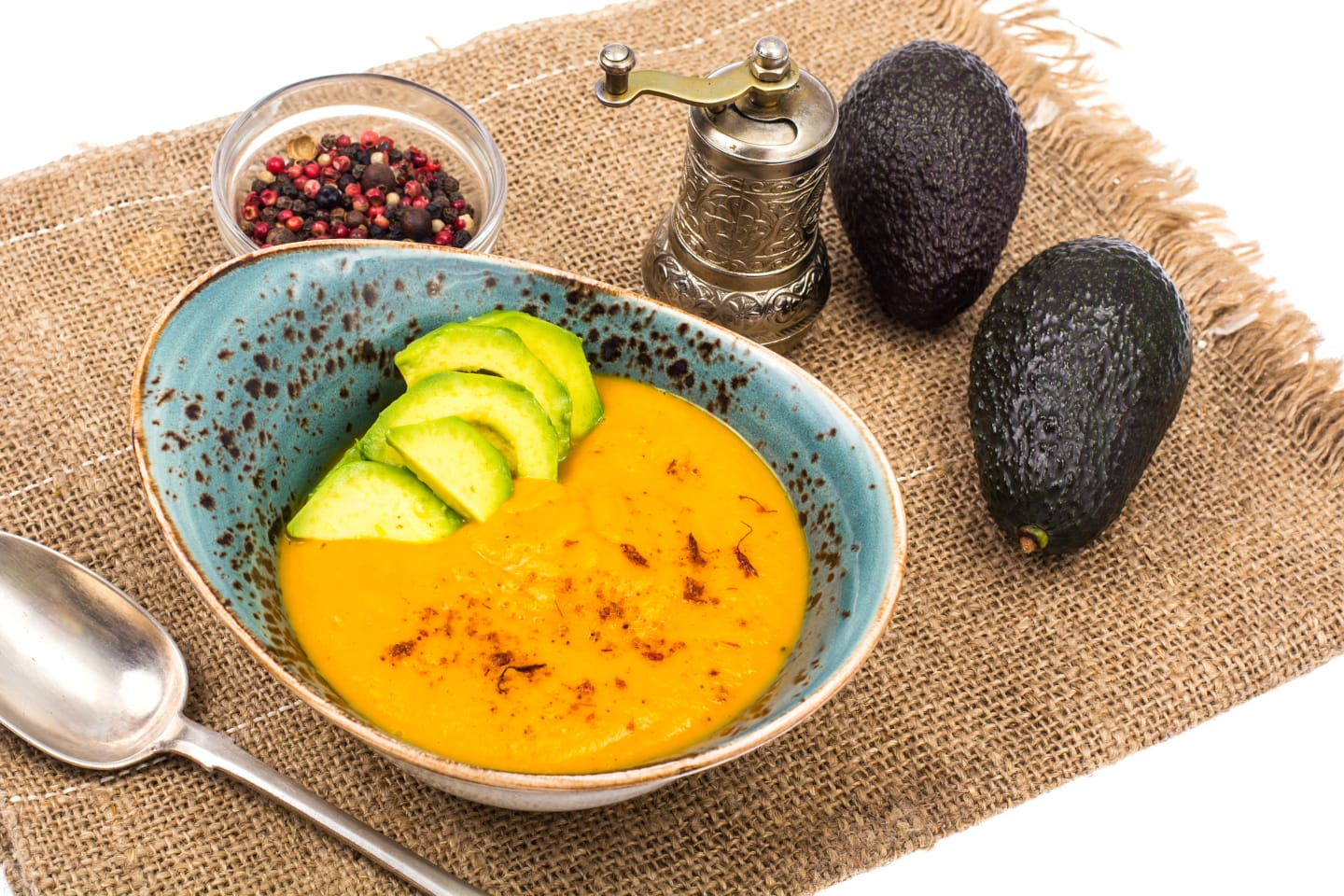 Möhren-Avocado-Suppe mit Ingwer