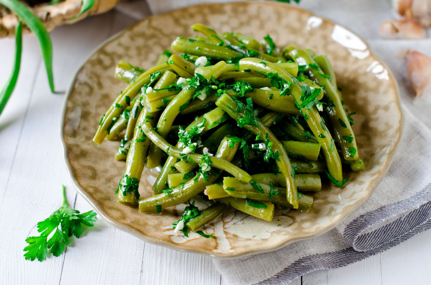 Grüner Bohnensalat