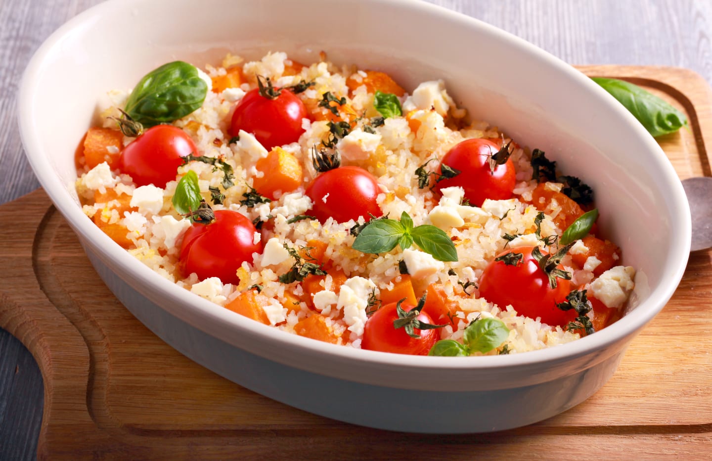 Tomaten-Feta-Auflauf