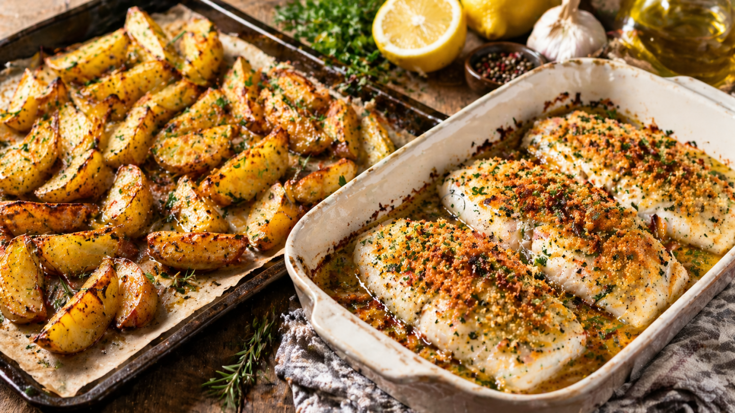 Fischfilet mit Kräuterkruste