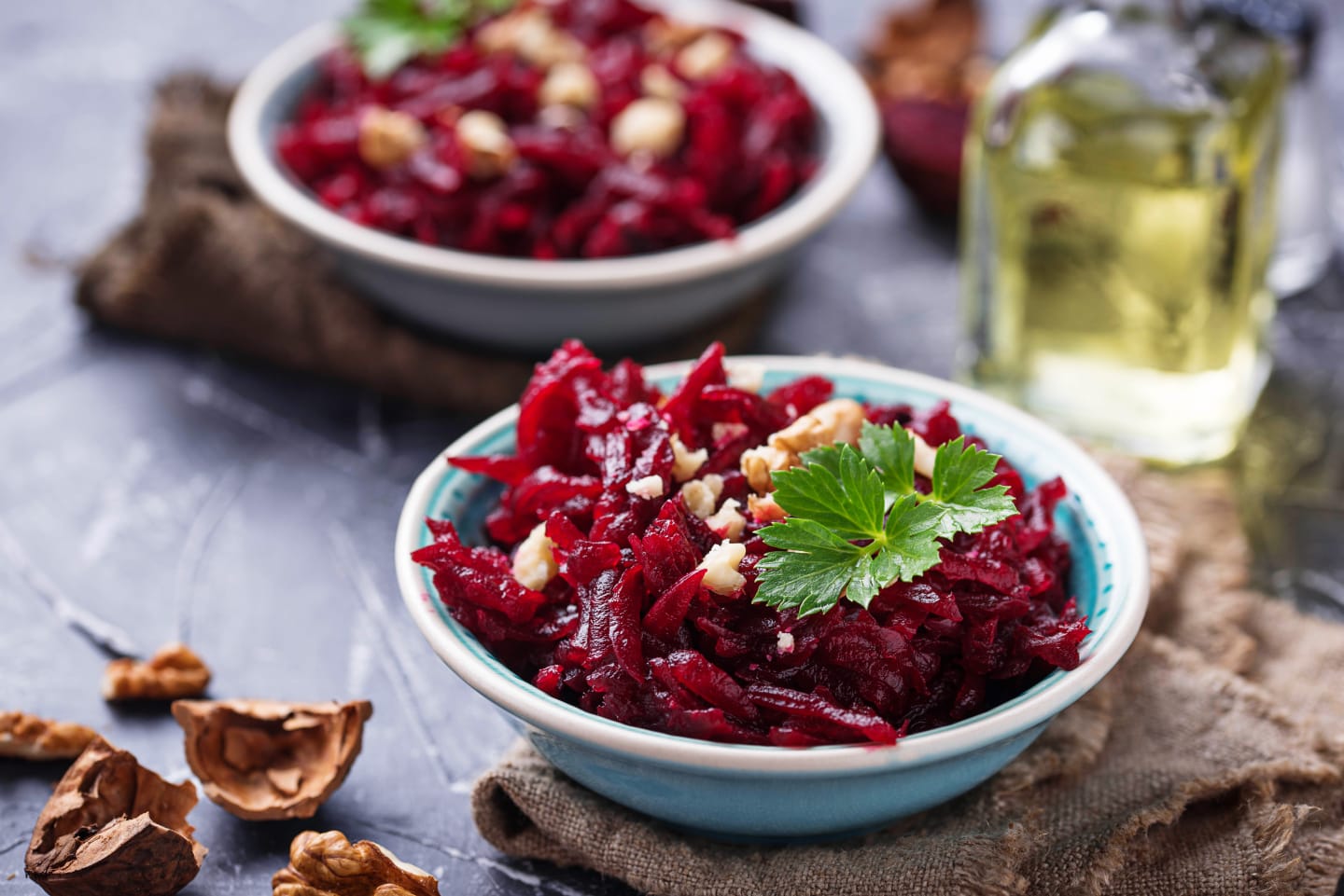 Pellkartoffeln mit Quark und Rote Bete Salat