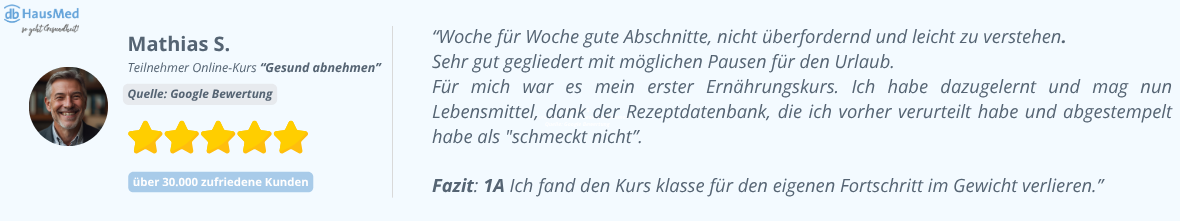 Online-Kurs Gesund Abnehmen