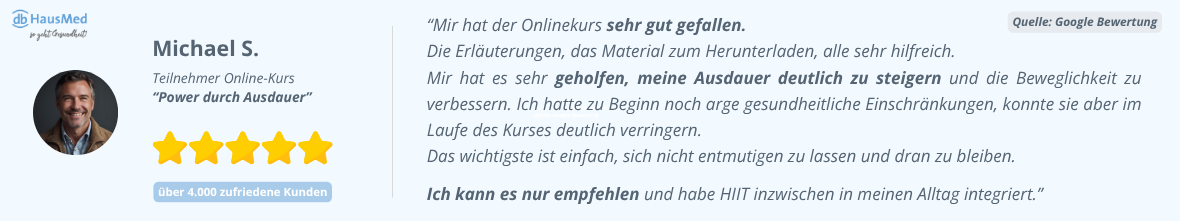 Online-Kurs Power mit Ausdauer