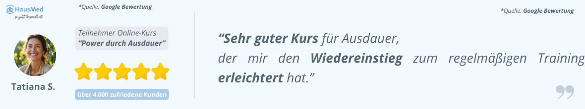 Online-Kurs Power durch Ausdauer
