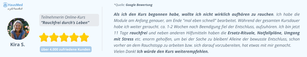 Online-Kurs Rauchfrei durch's Leben