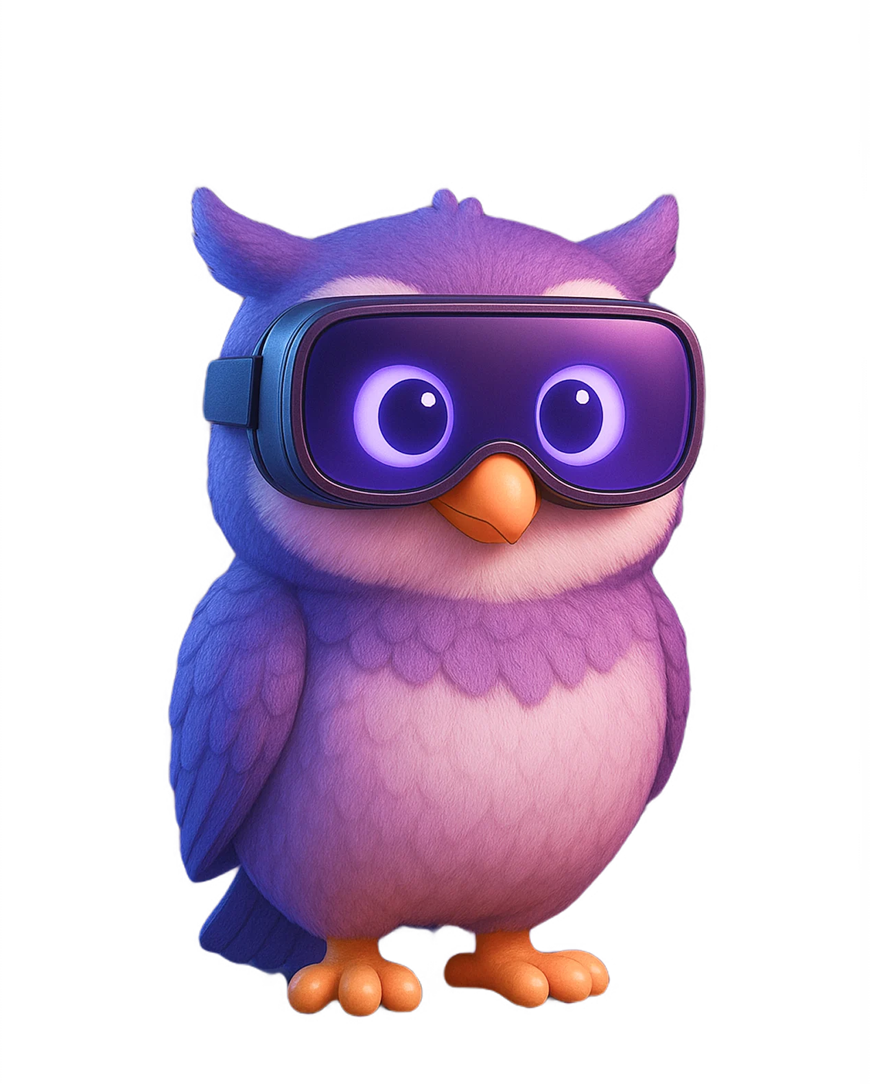 Qatar Education Expo's owl mascot peeking over the testimonials section.