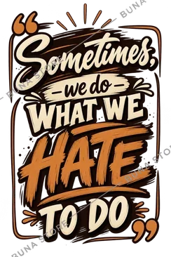 Sometimes we do what we hate. · Type A Plus