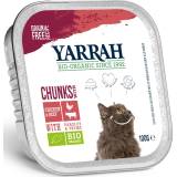 YARRAH Pokarm dla kota - kawałki kurczaka z wołowiną BIO 100 g
