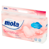 MOLA Sensitive Pure Papier toaletowy bialy 8 rolek 1 szt