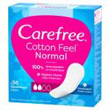 CAREFREE Cotton Wkładki higieniczne świeży zapach 56 szt 1 szt