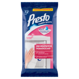 PRESTO Ściereczki nawilżane do czyszczenia różnych powierzchni 72 szt. 1 szt