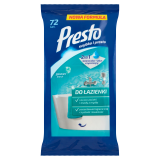 PRESTO Ściereczki nawilżane do czyszczenia łazienki 72 szt. 1 szt