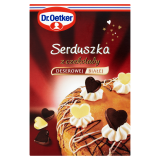 DR. OETKER Dekoracje do ciast Serduszka czekoladowe 45 g