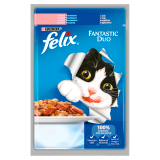 FELIX® Fantastic Karma dla kotów z łososiem i sardynką w galaretce 100 g