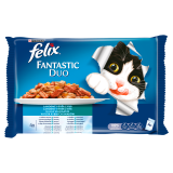 FELIX® Fantastic Karma dla kotów - Wybór rybnych smaków 4x100g 400 g