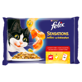 FELIX® Sensations Karma dla kotów z wołowiną i kurczakiem w galaretce 4x100g 400 g