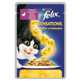 FELIX® Sensations Karma dla kotów z kaczką w galaretce ze szpinakiem 100 g