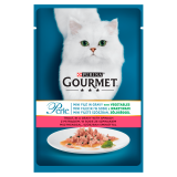 GOURMET Perle Pokarm dla kotów - pstrąg, szpinak (saszetka) 85 g