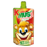 KUBUŚ Mus 100% brzoskwinia, jabłko, banan, marchew 100 g