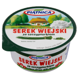 PIĄTNICA Serek wiejski ze szczypiorkiem 150 g