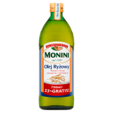 MONINI Olej ryżowy 750ml + 33% GRATIS 1 l