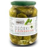 BRACIA ZAWADZCY Ogórki konserwowe z czosnkiem 680 g