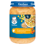 GERBER Krupniczek drobiowy z warzywami dla niemowląt po 9 miesiącu 190 g