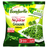BONDUELLE Przygotowane na parze Groszek zielony mrożony 400 g