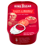 KING OSCAR Filety z makreli w sosie pomidorowym 110 g