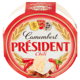 PRESIDENT Ser Camembert z chilli 120 g