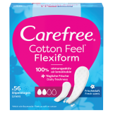 CAREFREE Cotton Flexiform Wkładki higieniczne świeży zapach 56szt 1 szt
