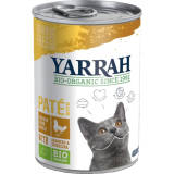 YARRAH Pasztet dla kota z kurczaka z algami BIO 400 g